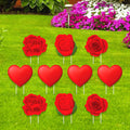Valentines Day Flower Yard Sign