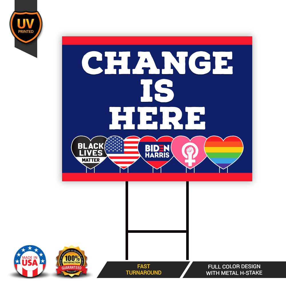 Hate Has No Home Here Black Lives Matter Yard Sign
