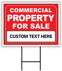 Custom Commercial Property for Sale Yard Sign