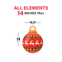 Christmas Ornament Yard Signs