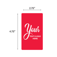 Custom Rectangle Stickers - 2.75" X 4.75"