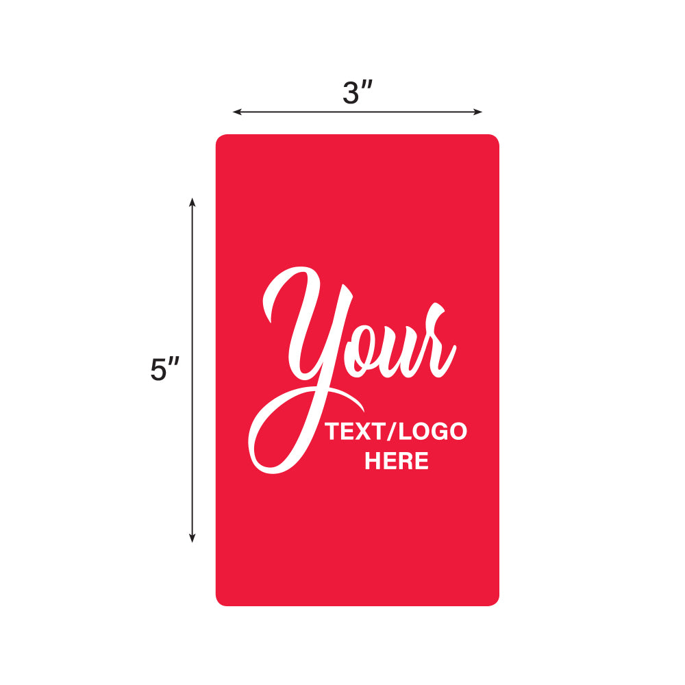 Custom Rectangle Stickers - 3" X 5"