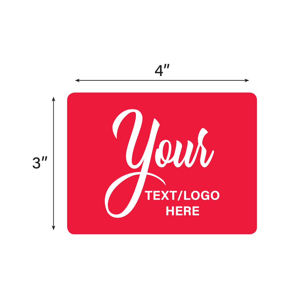 Custom Rectangle Stickers - 4" X 3"